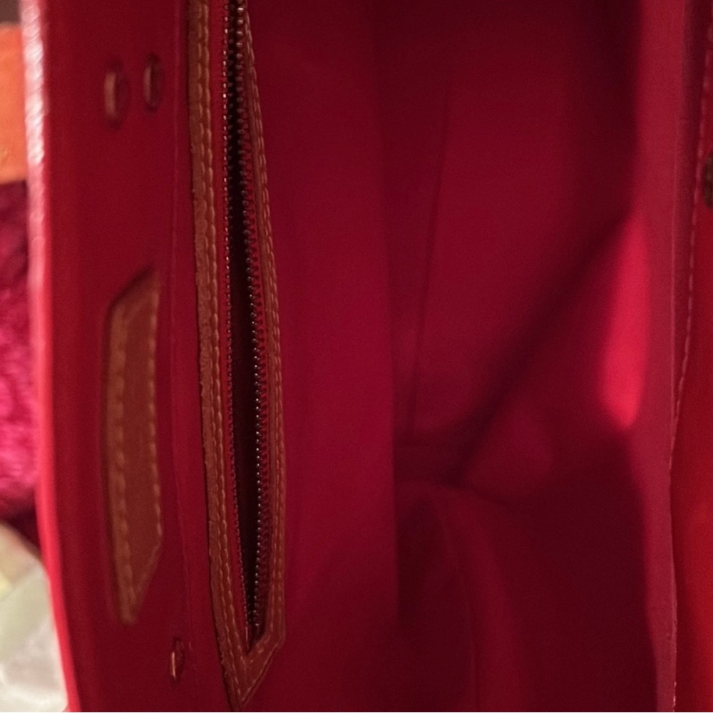 Louis Vuitton Red Tote Bag - Picture 9 of 11